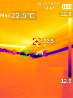 Zdjęcie instalacji wodociągowej kamerą termowizyjną LCN